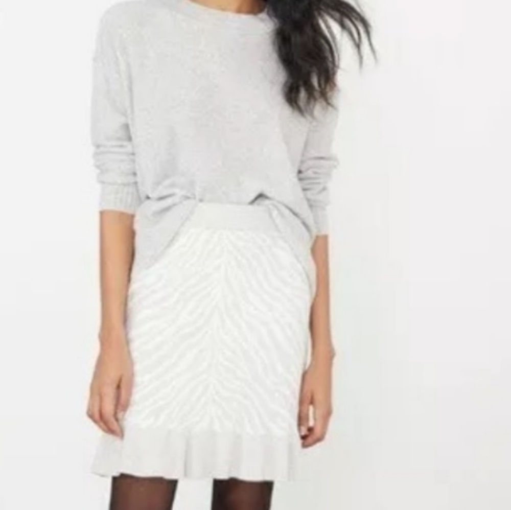 Anthropologie Zebra Print Skirt (DOLAN left coast collection)